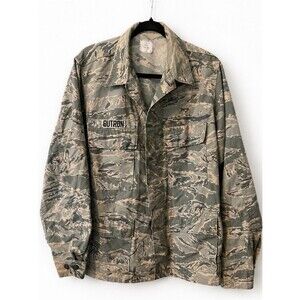 U.S. Air Force ABU Camo Utility Jacket “BUTRON” Medium Military Coat